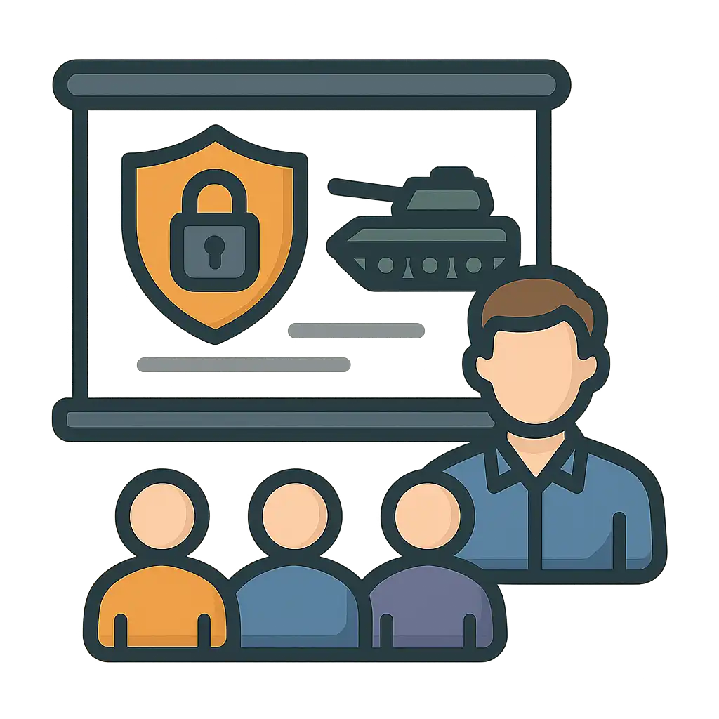 Logo BSI Grundschutz für die Rüstungsindustrie