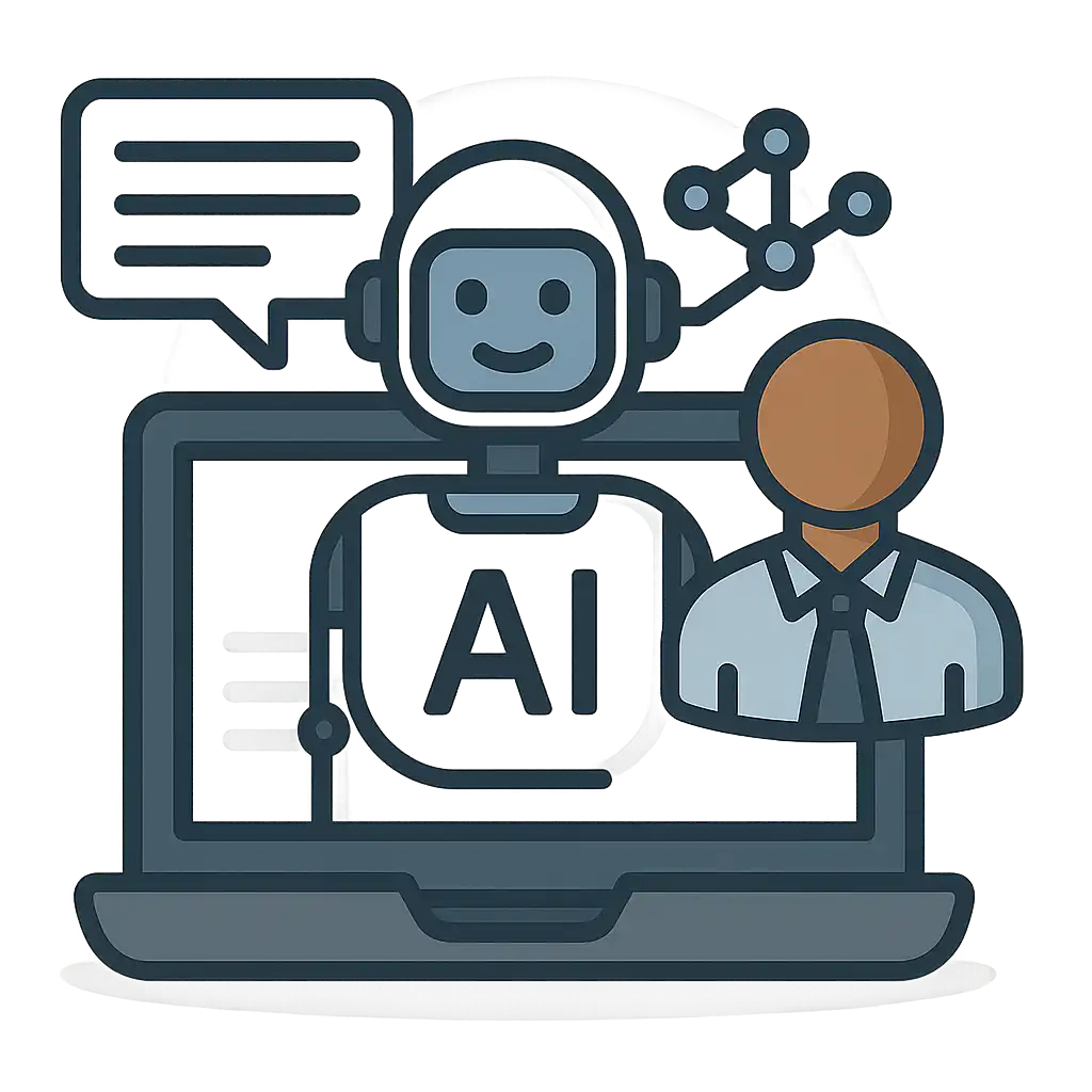 Logo KI im Büroalltag - Schulungen