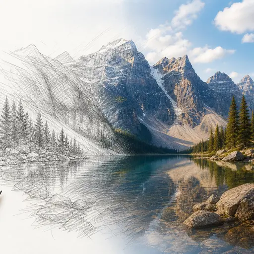 Skizze zu Bild mit Photoshop und Illustrator
