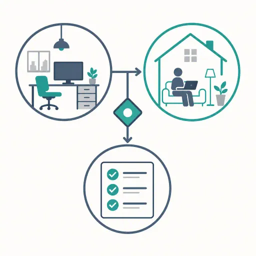 Logo Hybride Zusammenarbeit im Projektmanagement